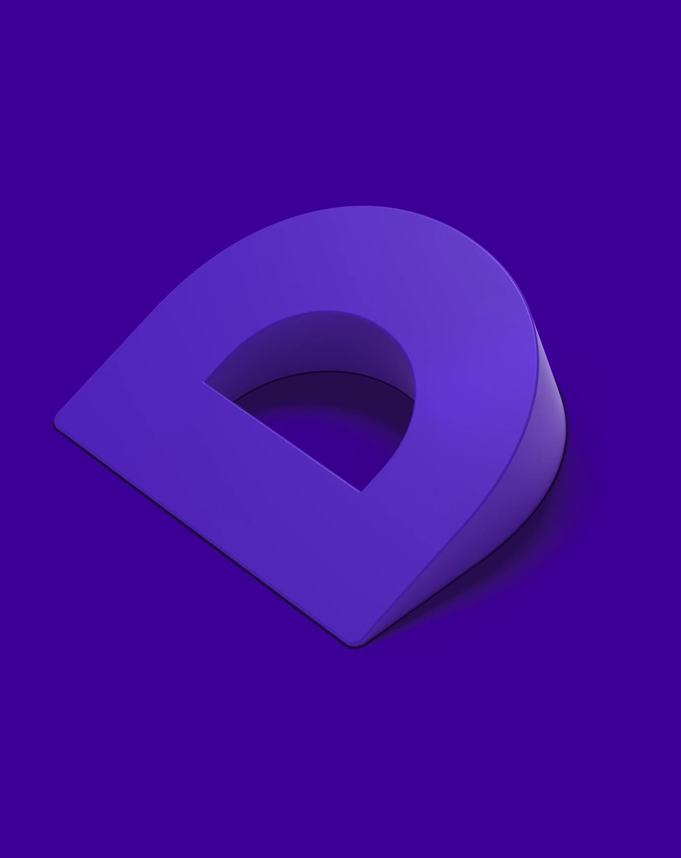 Abstract three-dimensional Driver brand mark